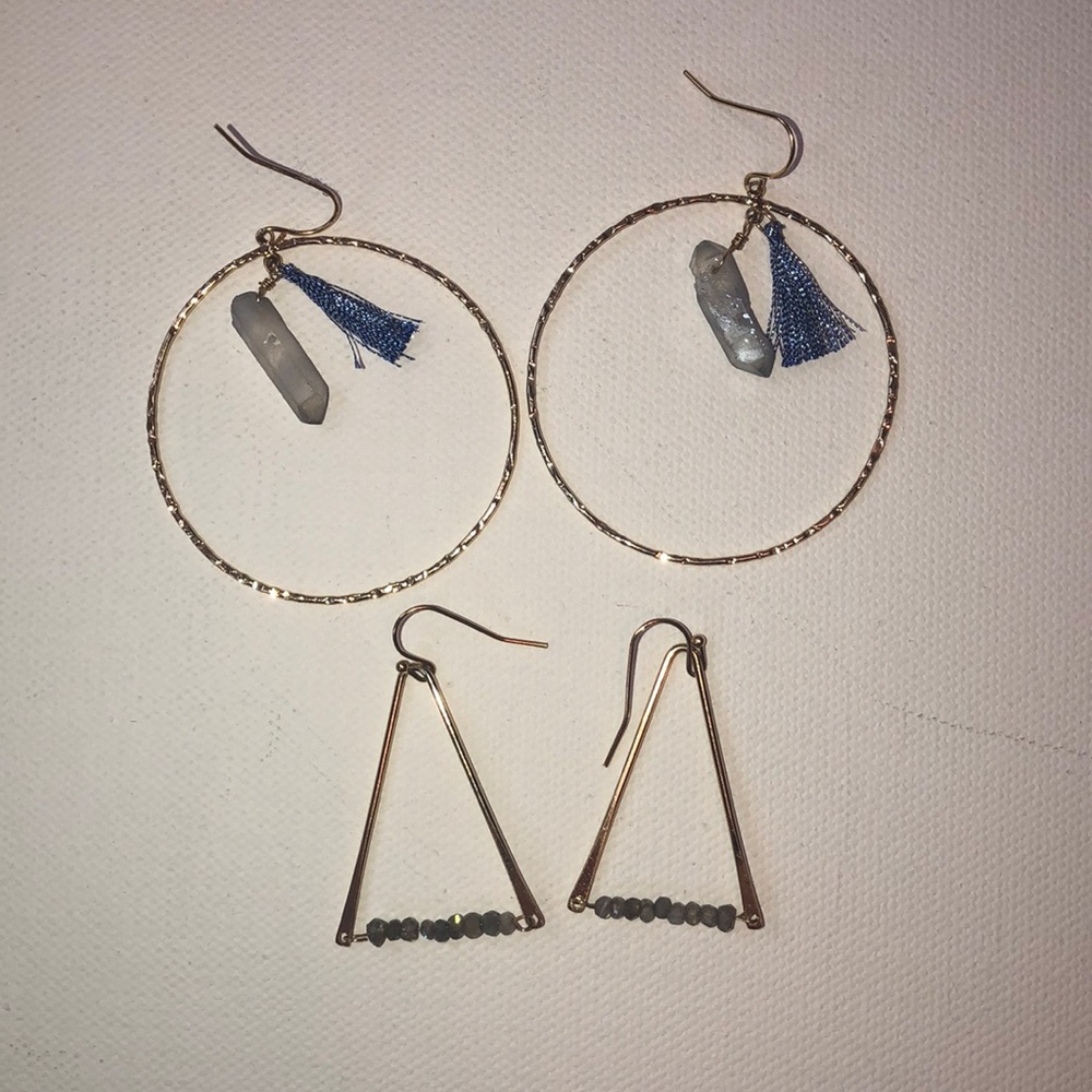 Natural Stone Bohemian Earrings